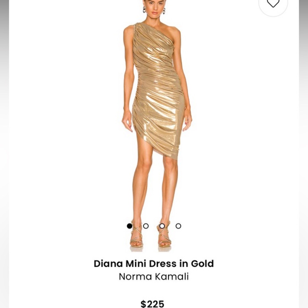 Norma Kamala Gold Mini Dress